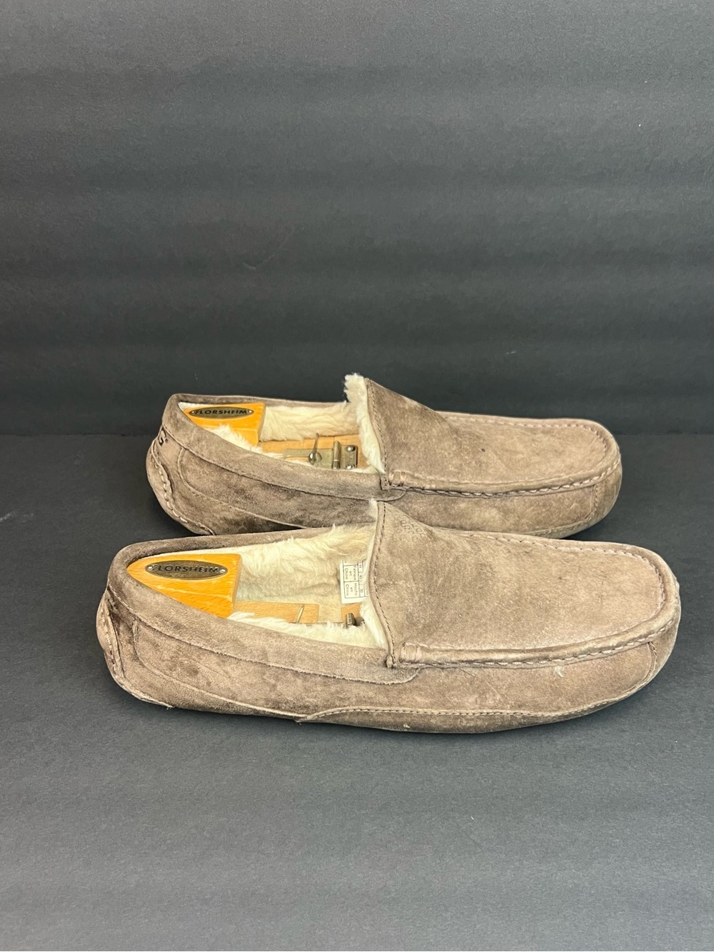 UGG Australia Ascot Chestnut Brown Suede Slipper 5775 Men's Size 12